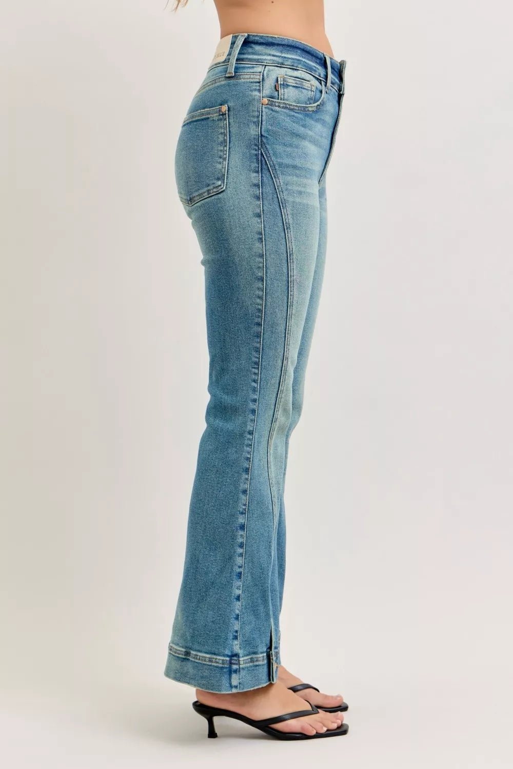 Judy Blue High Waist Vintage Wash Flare Jeans - MD / 0(24)