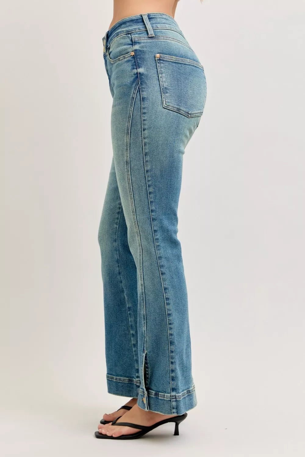 Judy Blue High Waist Vintage Wash Flare Jeans - MD / 0(24)