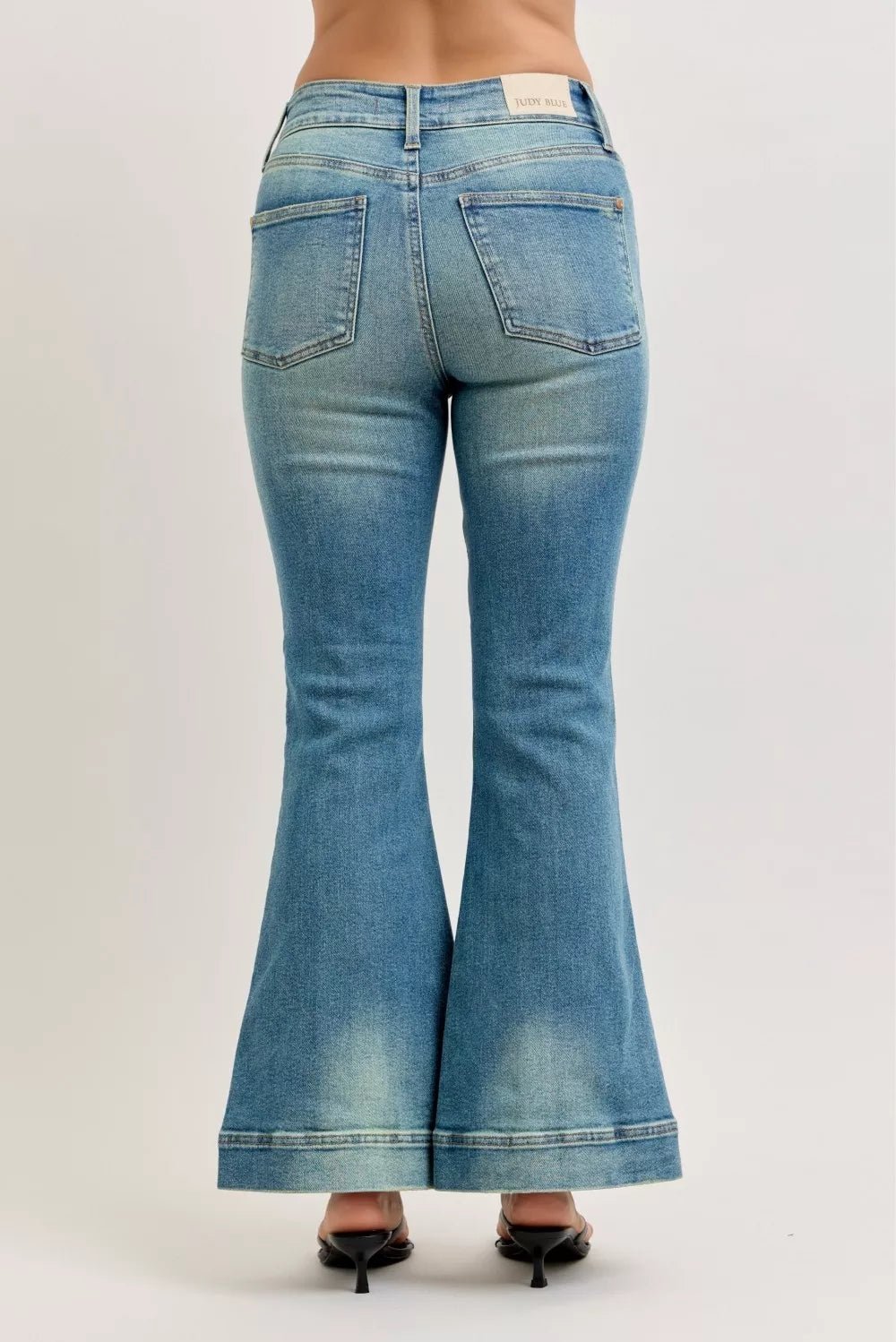 Judy Blue High Waist Vintage Wash Flare Jeans - MD / 0(24)