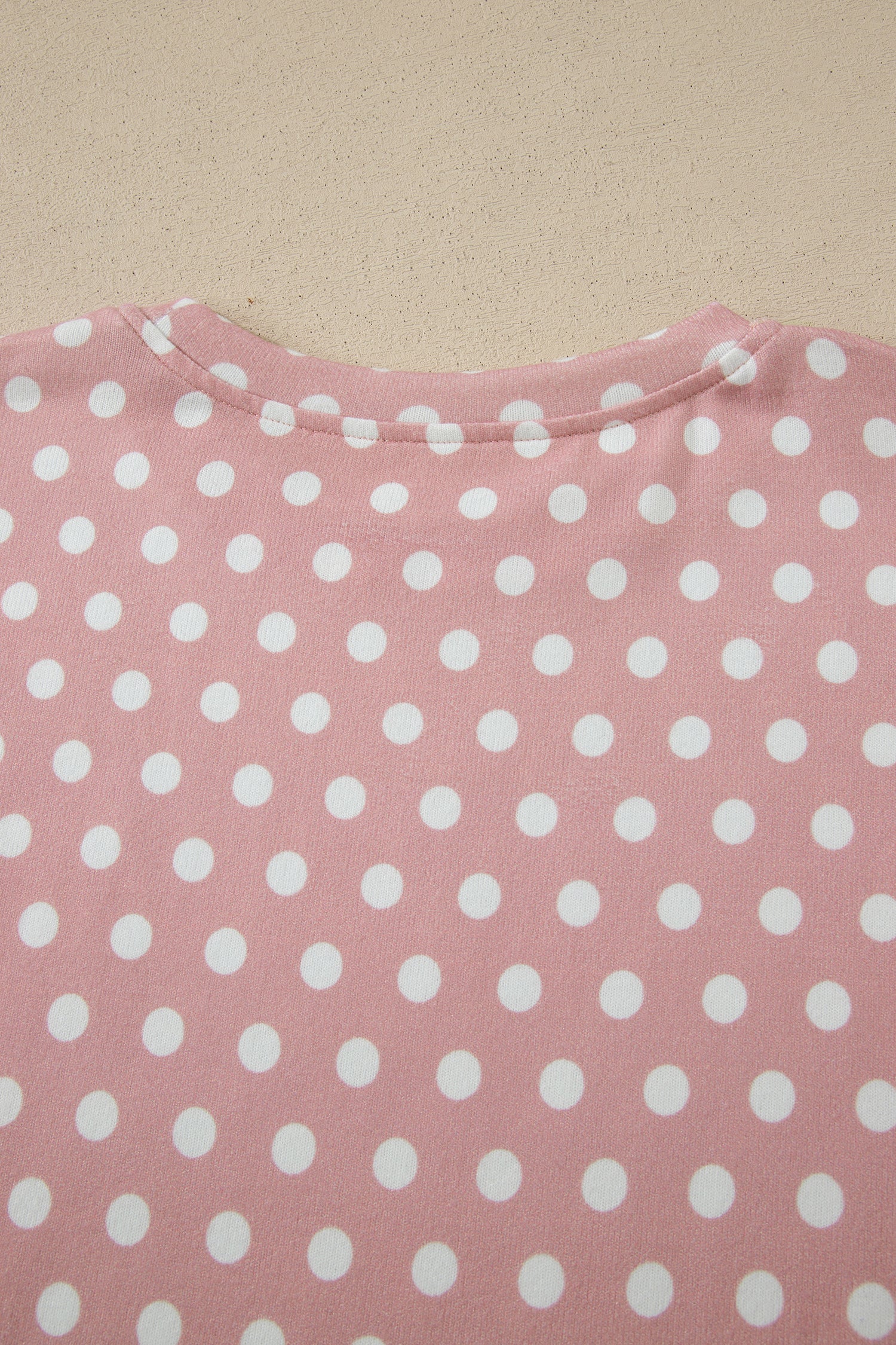 Purple Polka Dot Print Short Set