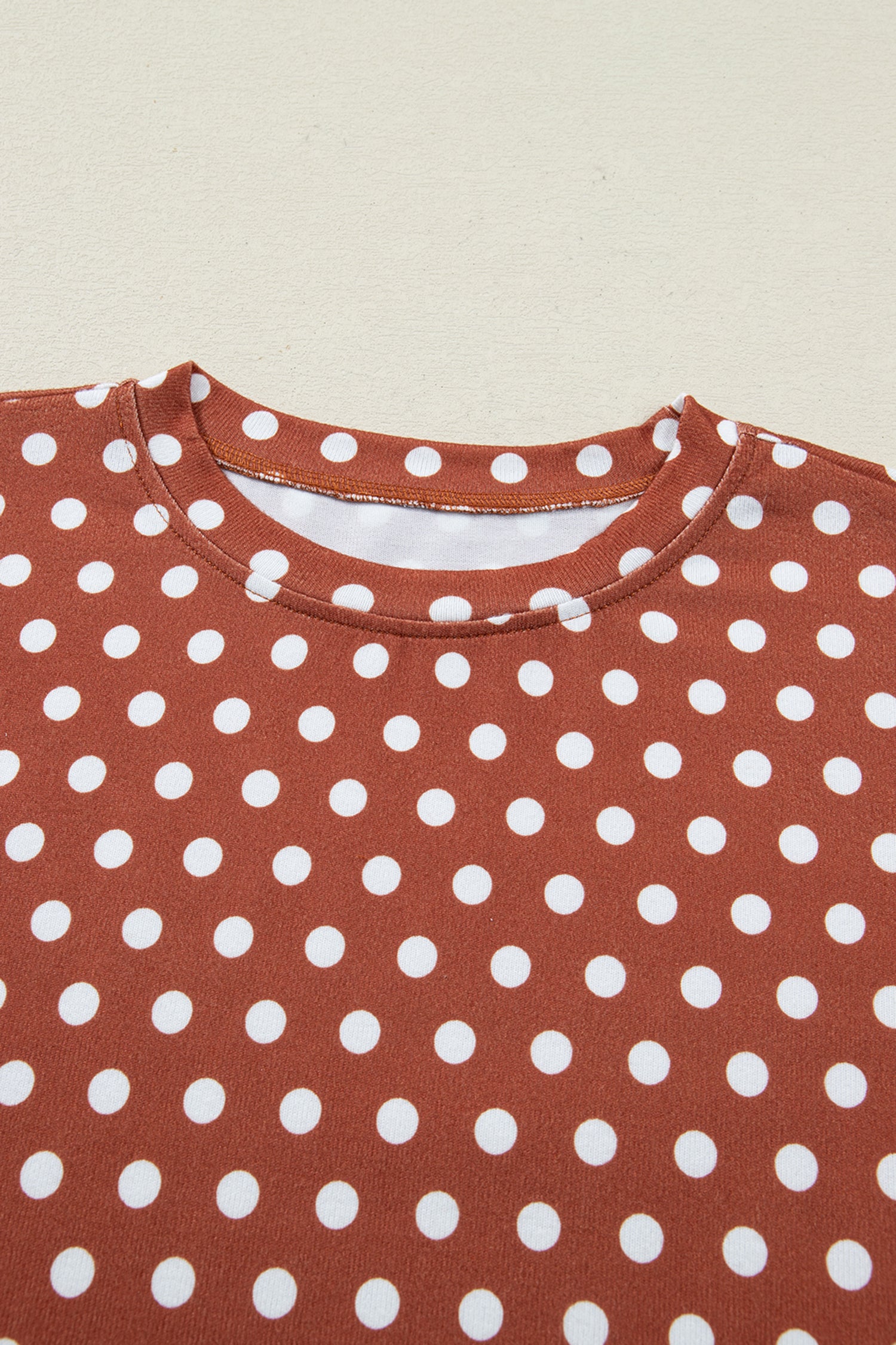 Purple Polka Dot Print Short Set