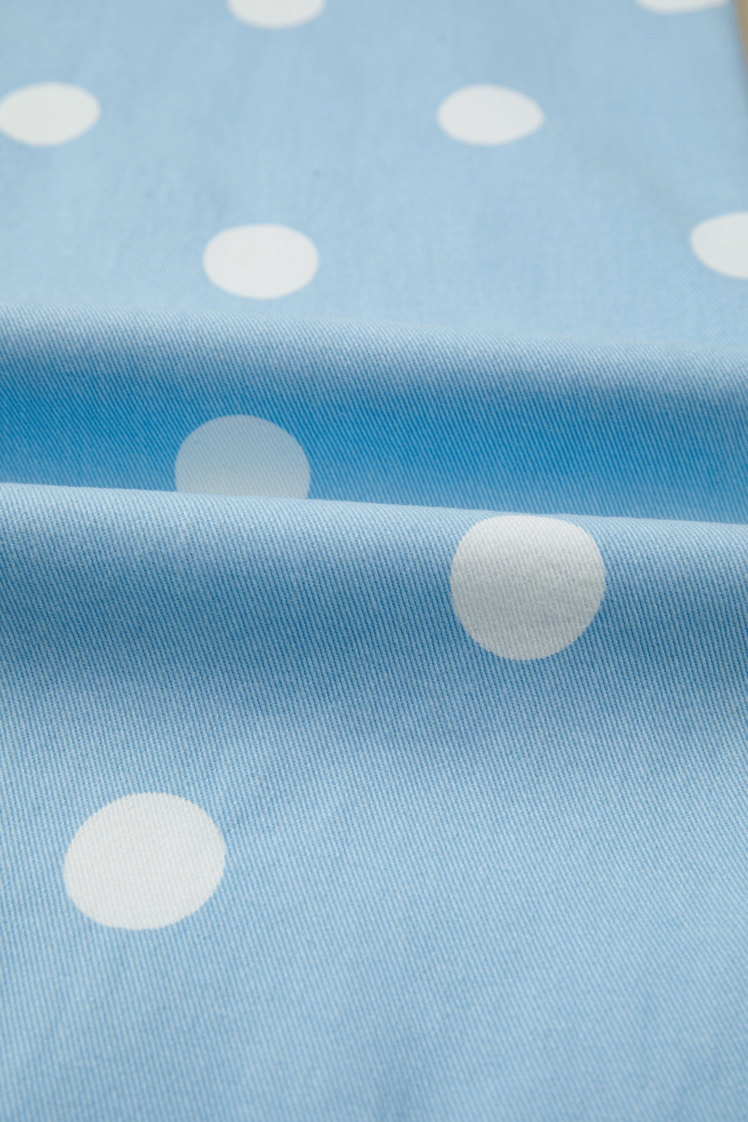 Polka Dot Print Raw Hem Shift Jeans