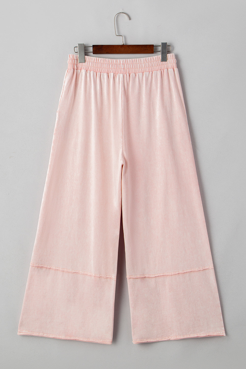 Buckskin Flower Patch Mineral Washed Cropped Wide Leg Pants