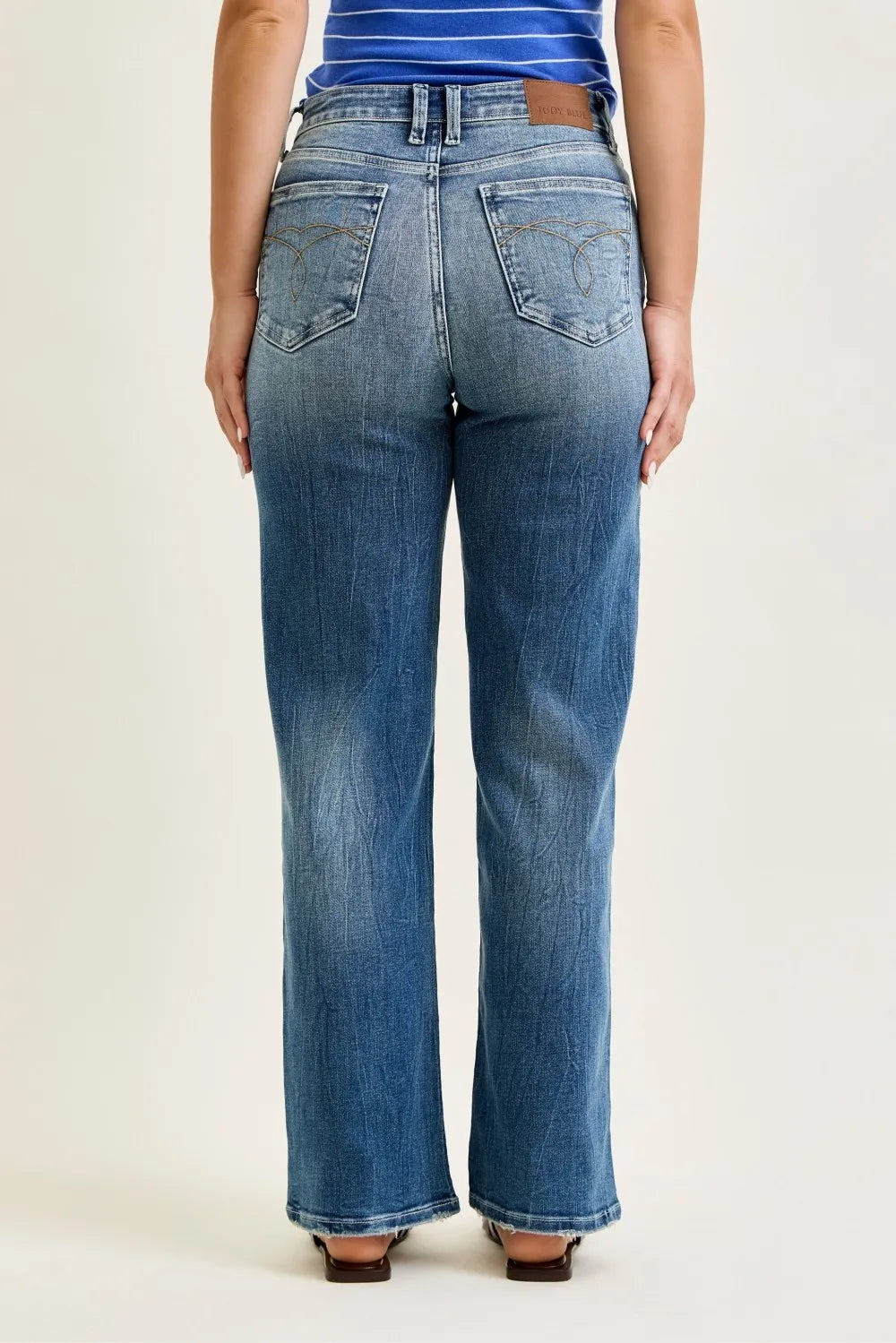 Judy Blue Mid Rise 90s Straight Jeans - MD / 0(24)