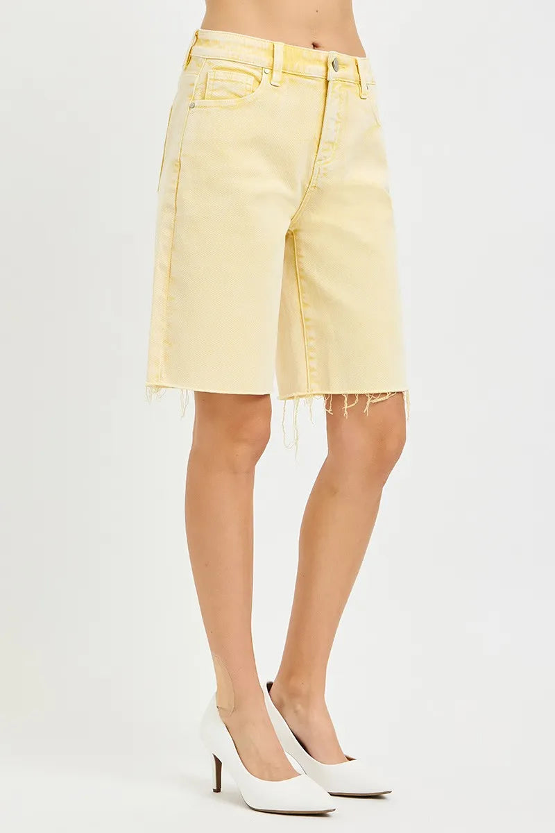 RISEN Slouchy Bermuda Shorts - BANANA / S