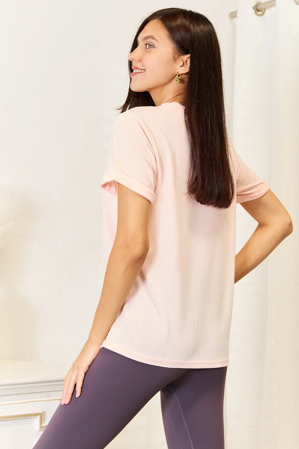Simply Love BE KIND Graphic Round Neck T-Shirt - Watermelon pink / S