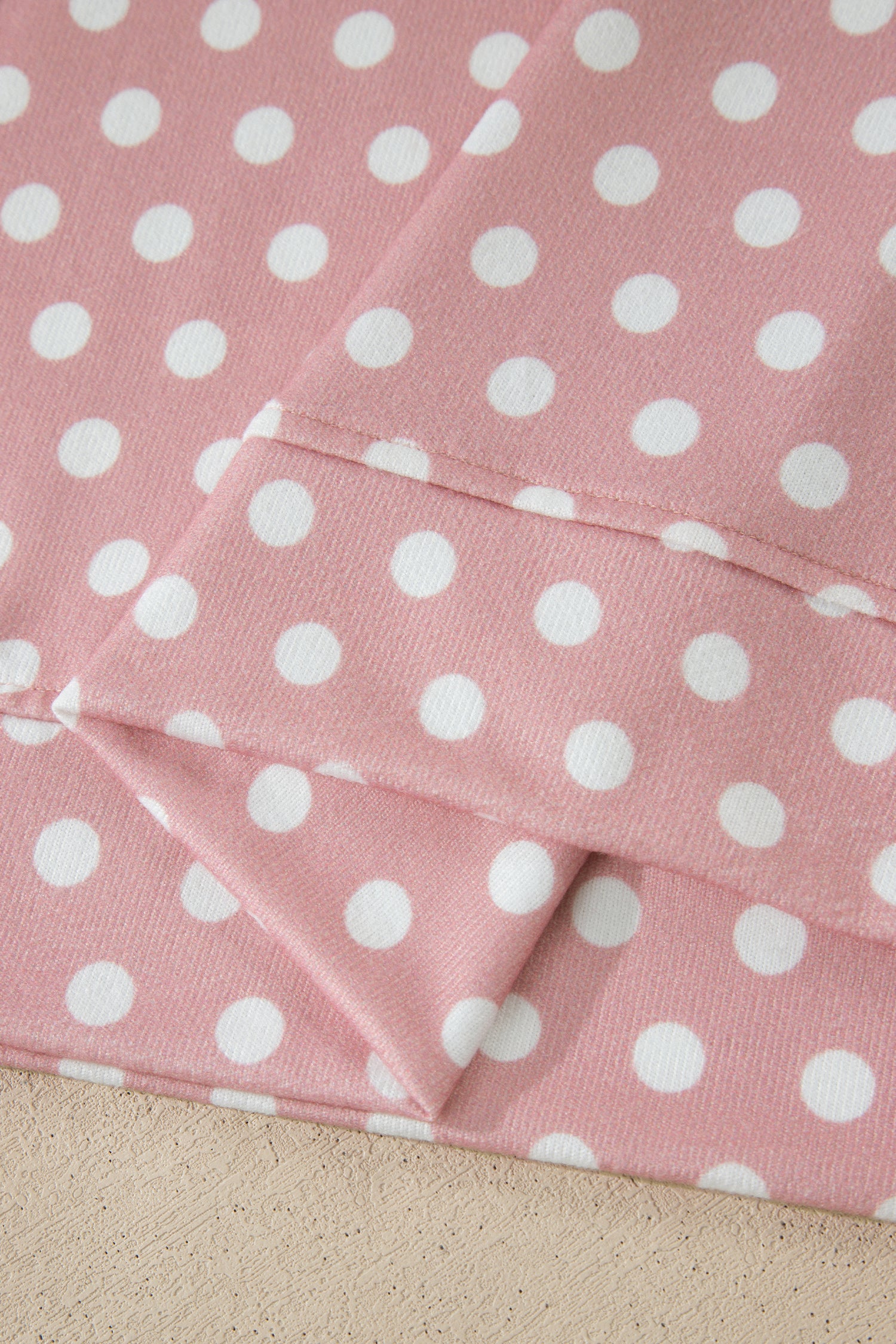 Purple Polka Dot Print Short Set