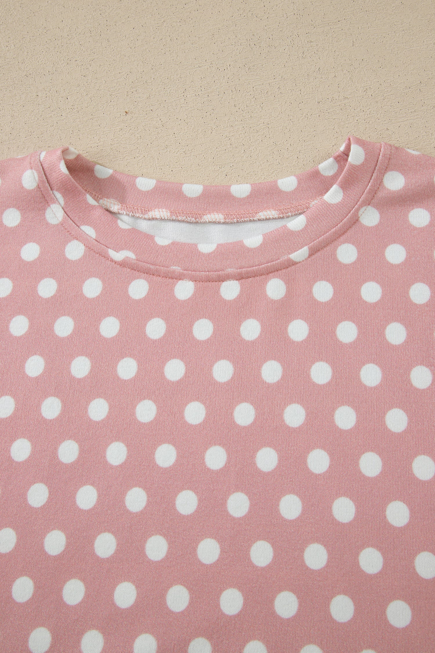 Purple Polka Dot Print Short Set