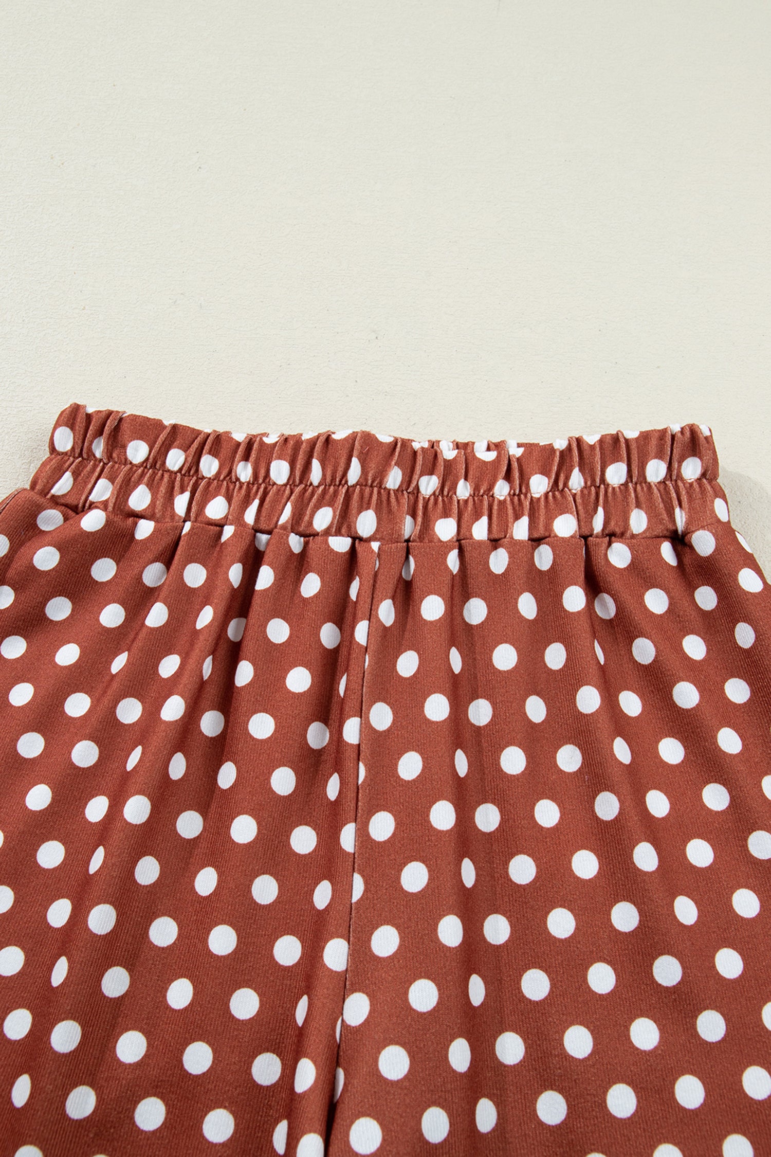 Purple Polka Dot Print Short Set