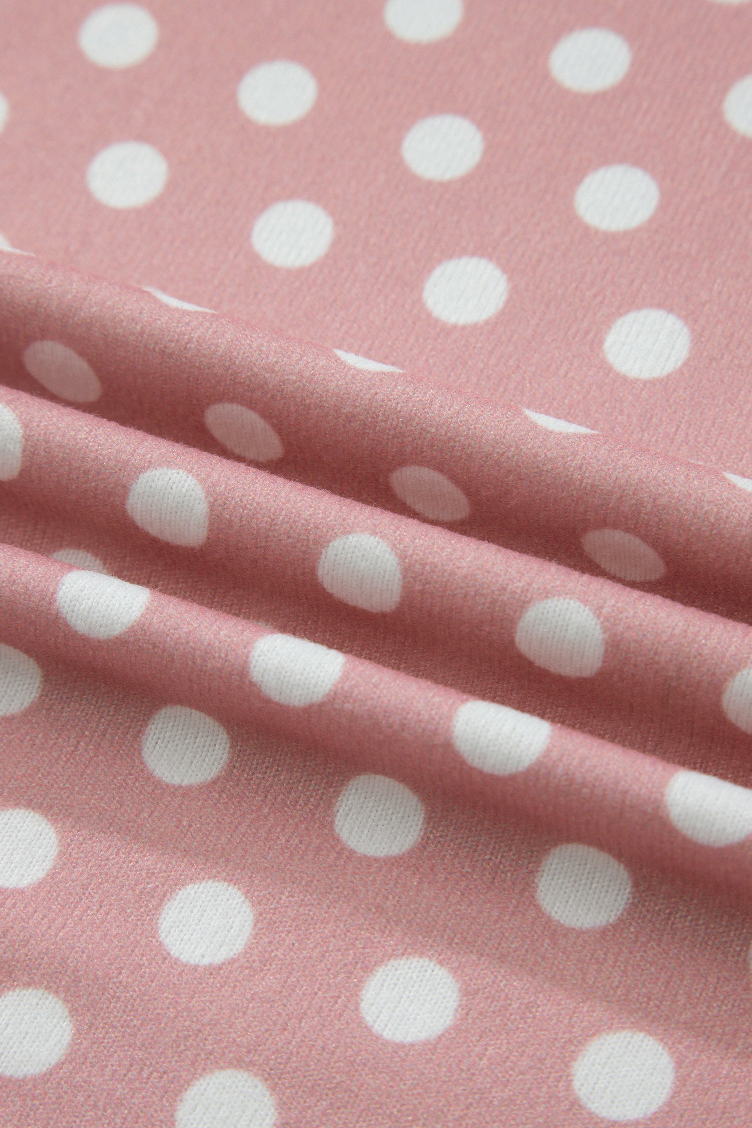 Purple Polka Dot Print Short Set